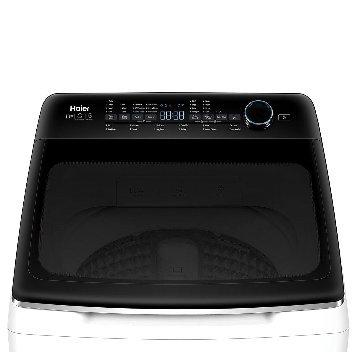 Haier 10kg Top Load Washing Machine - UV Sanitise, Direct Drive Motor, 4.5 Star Energy - HWT10AD1