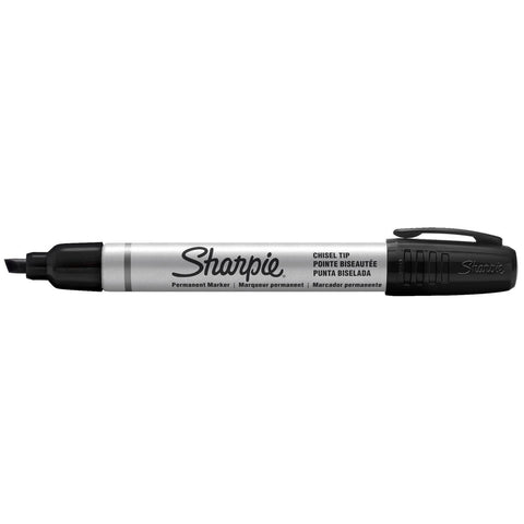 Sharpie Black Chisel Marker - 132mm - Metal - Waterproof - SuperSaverAU - view 1