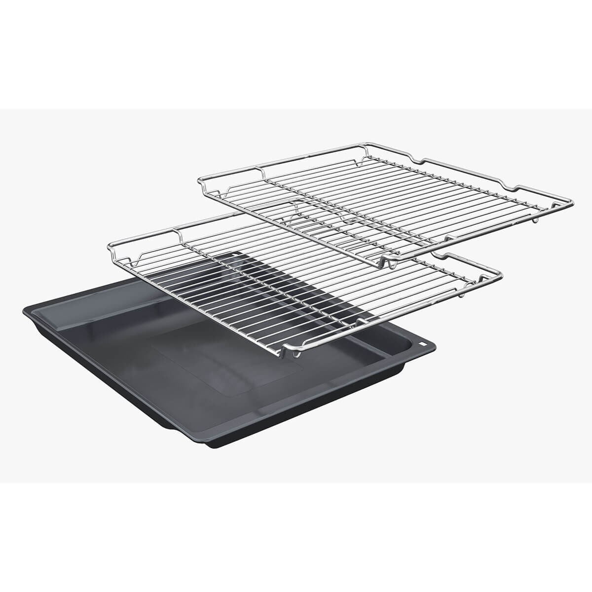 Bosch Series 4 60cm Electric Built-In Oven - 71L, 7 Functions, Pizza Setting, Stainless Steel - HBA534BS3A
