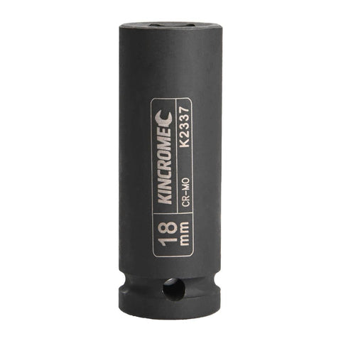Kincrome 18mm Deep Impact Socket Cr-Mo Steel Durable Design - SuperSaverAU - view 1