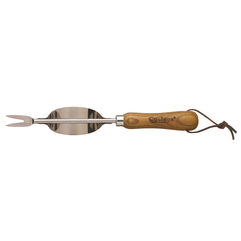 Cyclone Stainless Steel Hand Weeder with Timber Handle