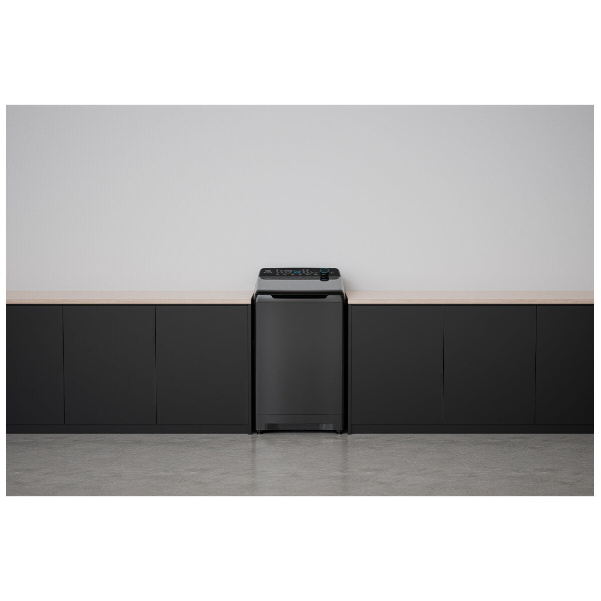 Haier 10kg Top Load Washing Machine - Black Finish, UV Sanitise, Direct Drive Motor - HWT10ADB1