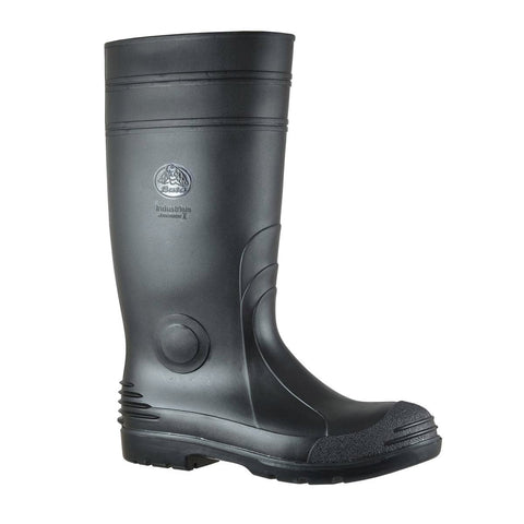 Bata Industrials Jobmaster Knee Length Gumboots Size 7 - Black - Waterproof - SuperSaverAU - view 1