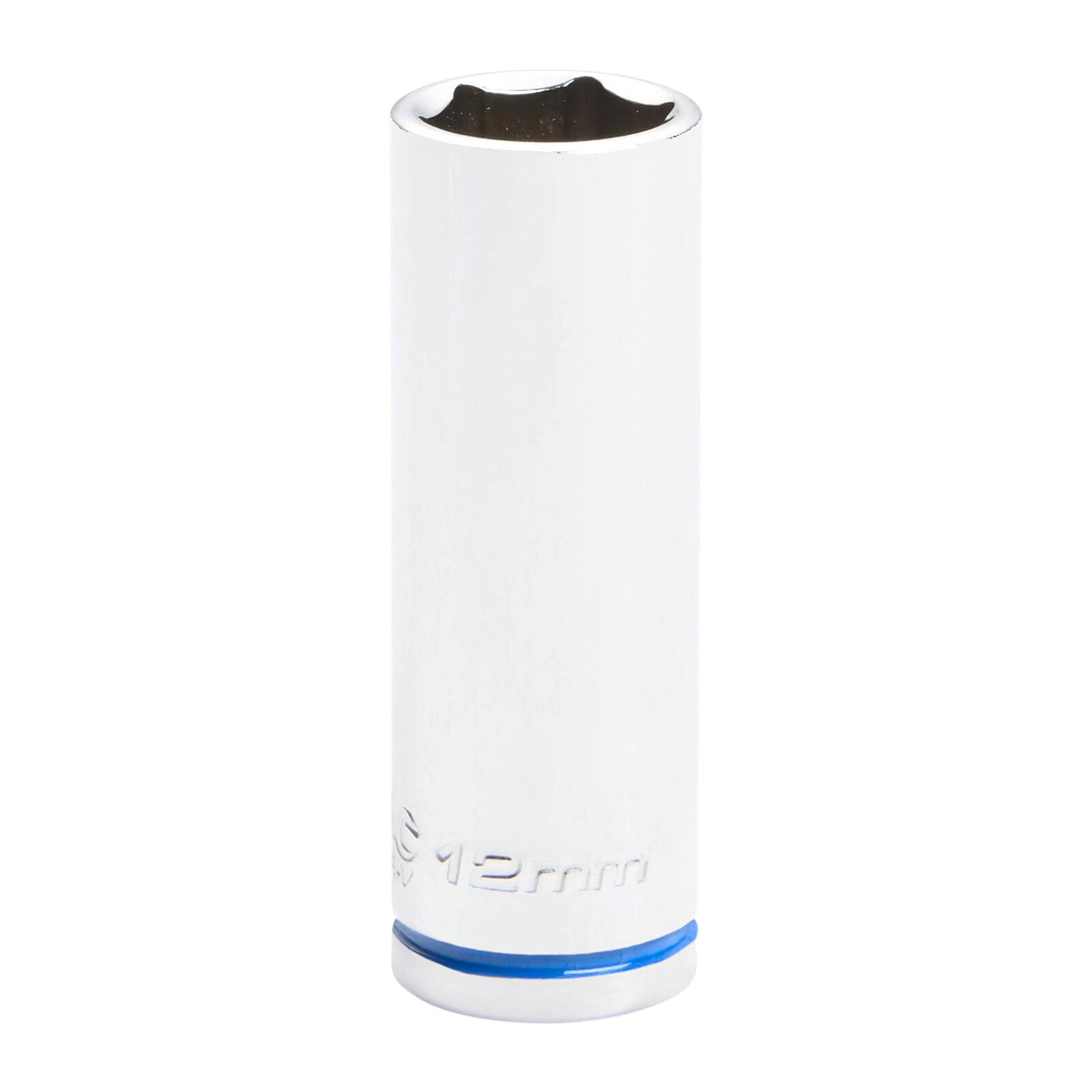 Kincrome 12mm 1/4" Square Drive Deep Socket, 6-Point Chrome Vanadium, Rust Resistant
