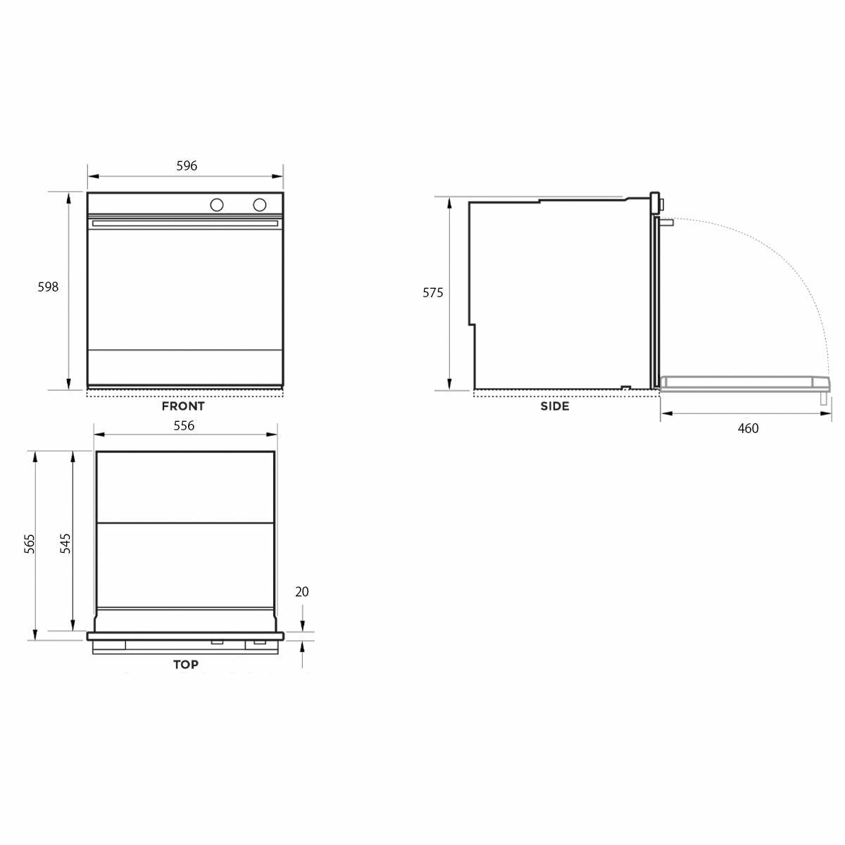Fisher & Paykel 60cm Pyrolytic Built-In Oven - 85L Stainless Steel - AeroTech and ActiveVent - OB60SD10PX1