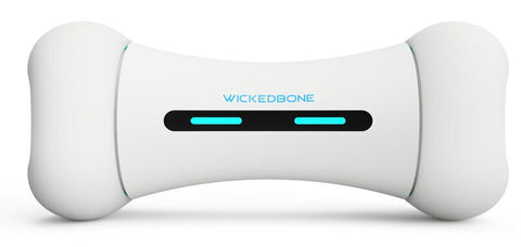 Cheerble Wickedbone smart interactive dog toy - app control with 9 motions, auto play, white - 2499