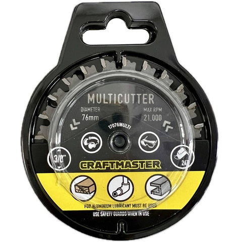Craftmaster 76mm Dia Multicutter Blade - Tungsten Carbide Tipped - 24 Teeth - SuperSaverAU - view 1
