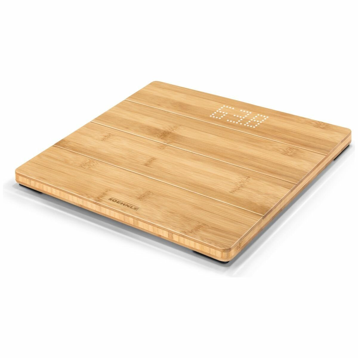 Soehnle Style Sense Bamboo Magic Digital Bathroom Scales - Bamboo - 180kg Capacity, LED Display - S63880