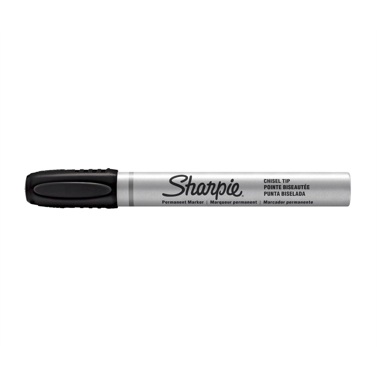 Sharpie Pro Black Chisel Tip Permanent Marker, Metal Body, Waterproof Ink