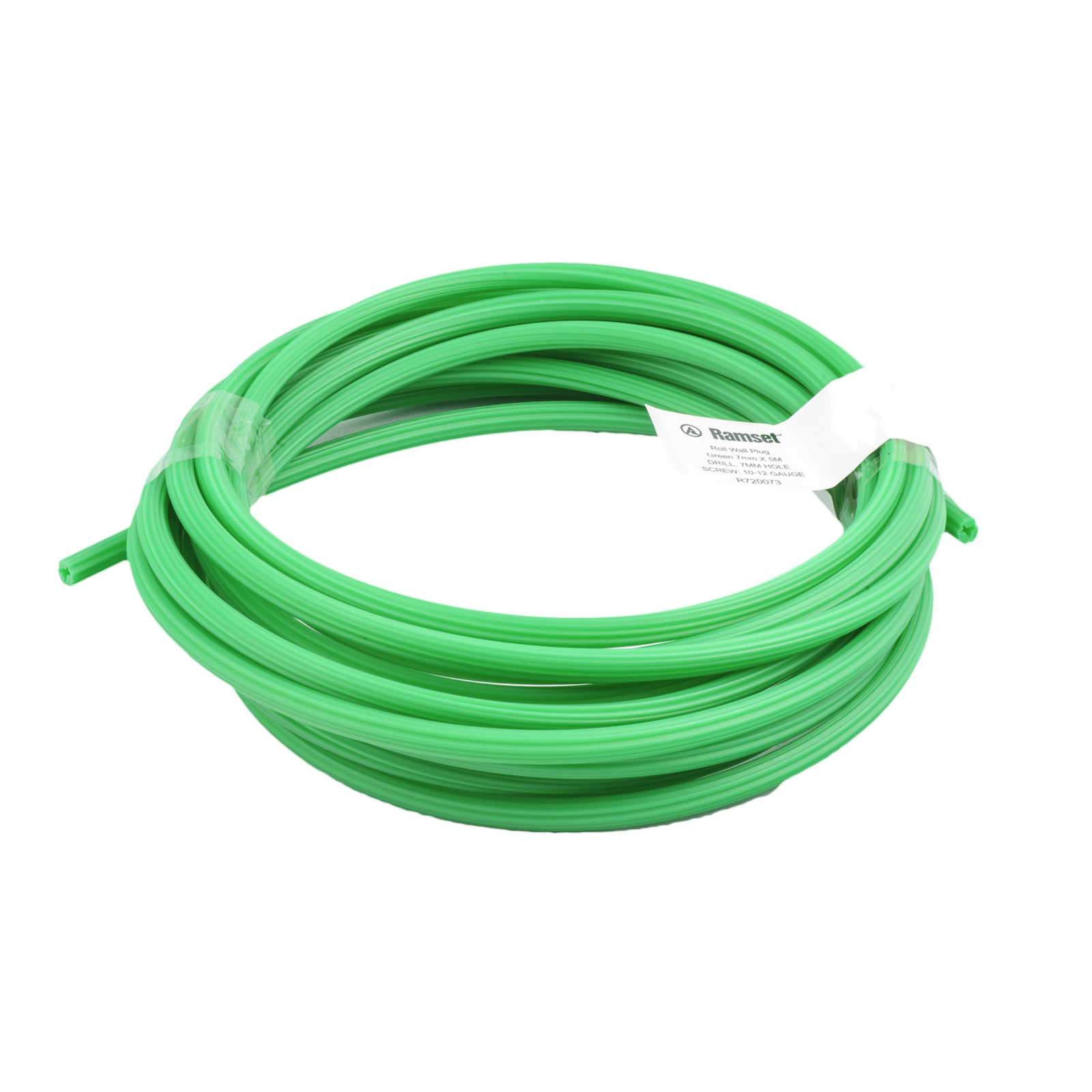 Ramset Wall Plug Roll 7mm x 5m Green PVC Masonry Fastener
