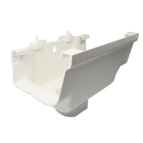 Icon Plastics 80mm White PVC Round Expansion Outlet Gutter