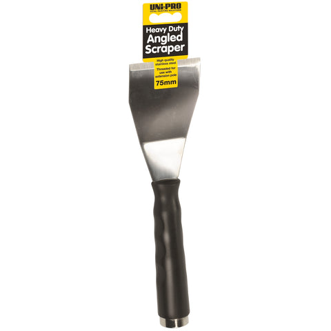 Uni-Pro 75mm Angled Heavy Duty Stainless Steel Paint Scraper