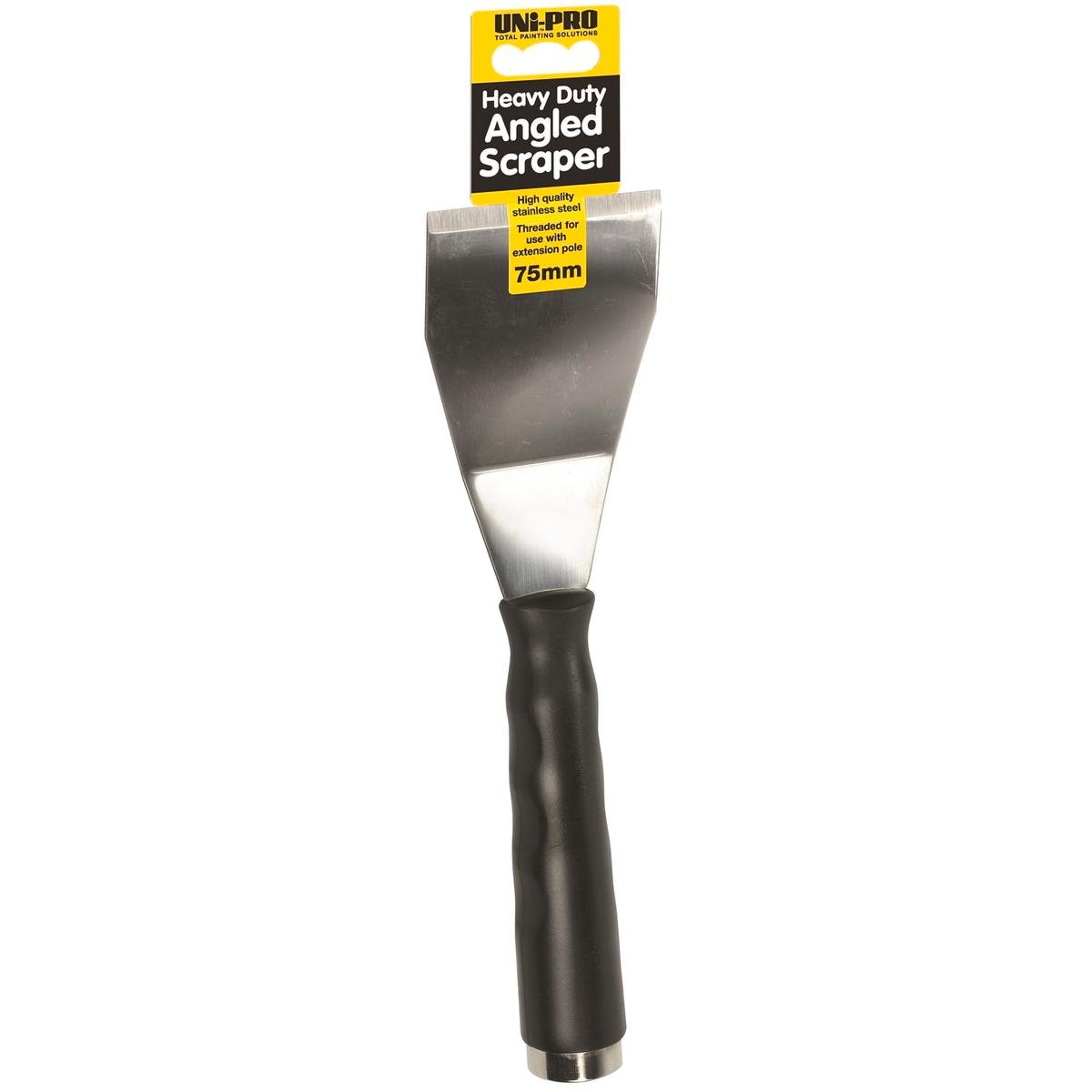 Uni-Pro 75mm Angled Heavy Duty Stainless Steel Paint Scraper