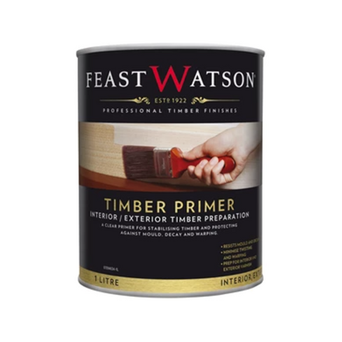 Feast Watson Timber Primer 1L Clear Oil-Based UV-Resistant Interior Exterior Wood Primer
