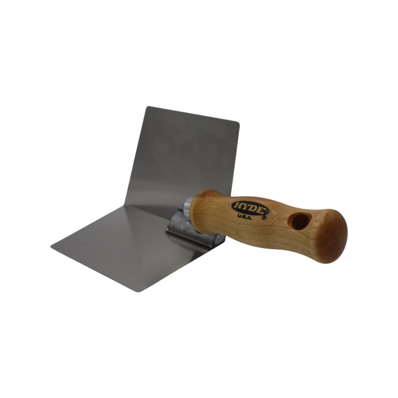 Hyde Plasterboard Inside Corner Tool Stainless Steel Blades Hardwood Handle