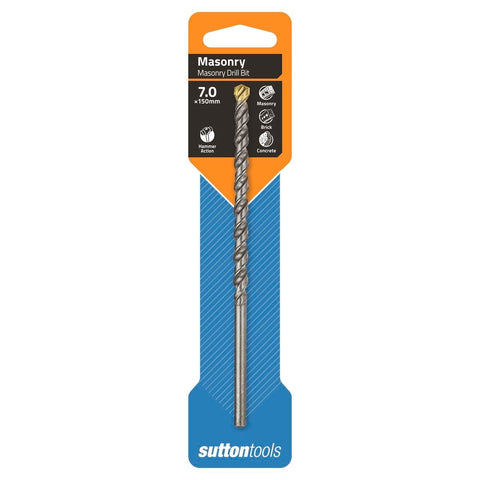 Sutton Tools 7mm Tct Masonry Drill Bit 150mm Carbide Tip Durable - SuperSaverAU - view 1