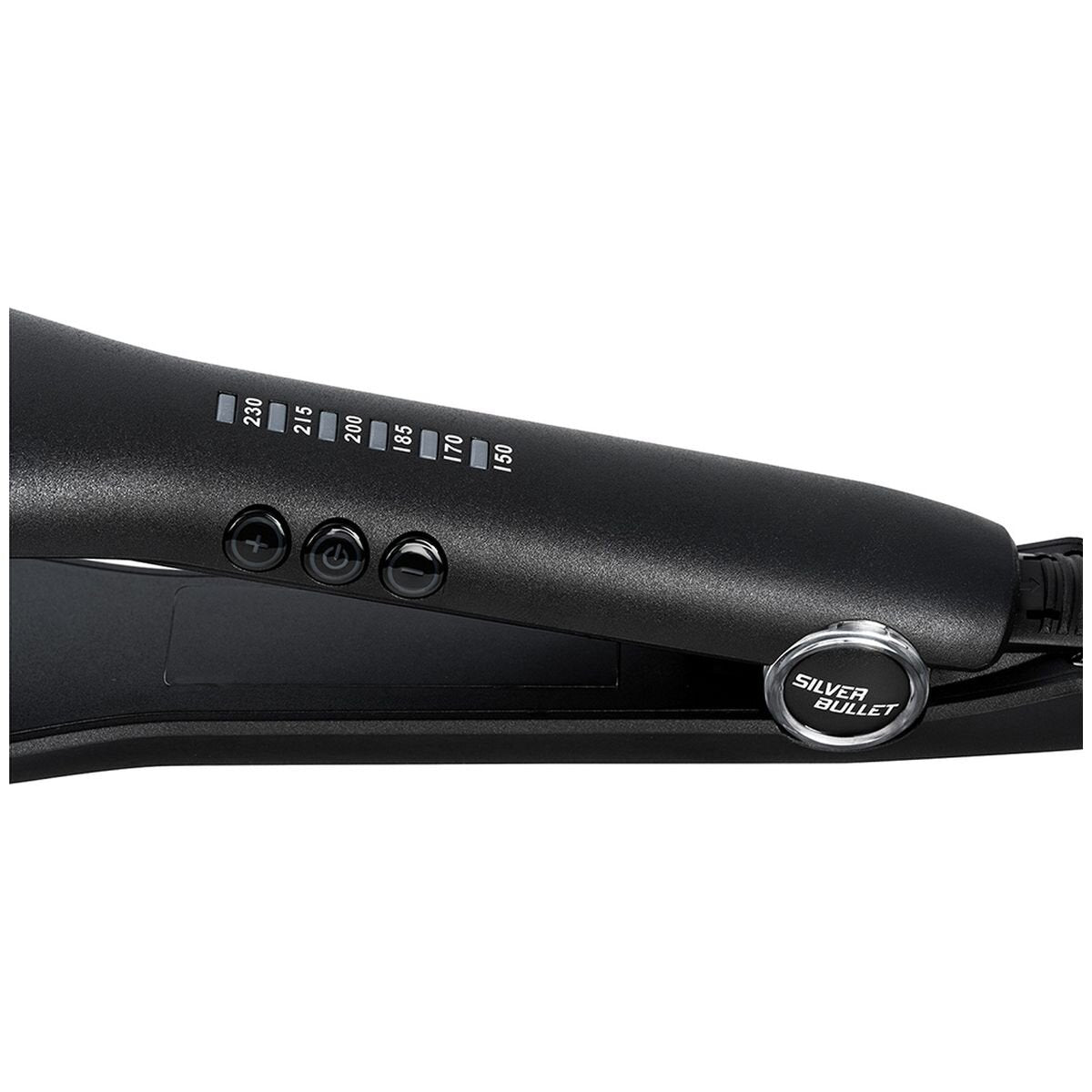 Silver Bullet Keratin 230 Wide Plate Straightener - 37mm Ceramic Tourmaline Floating Plates - 900424