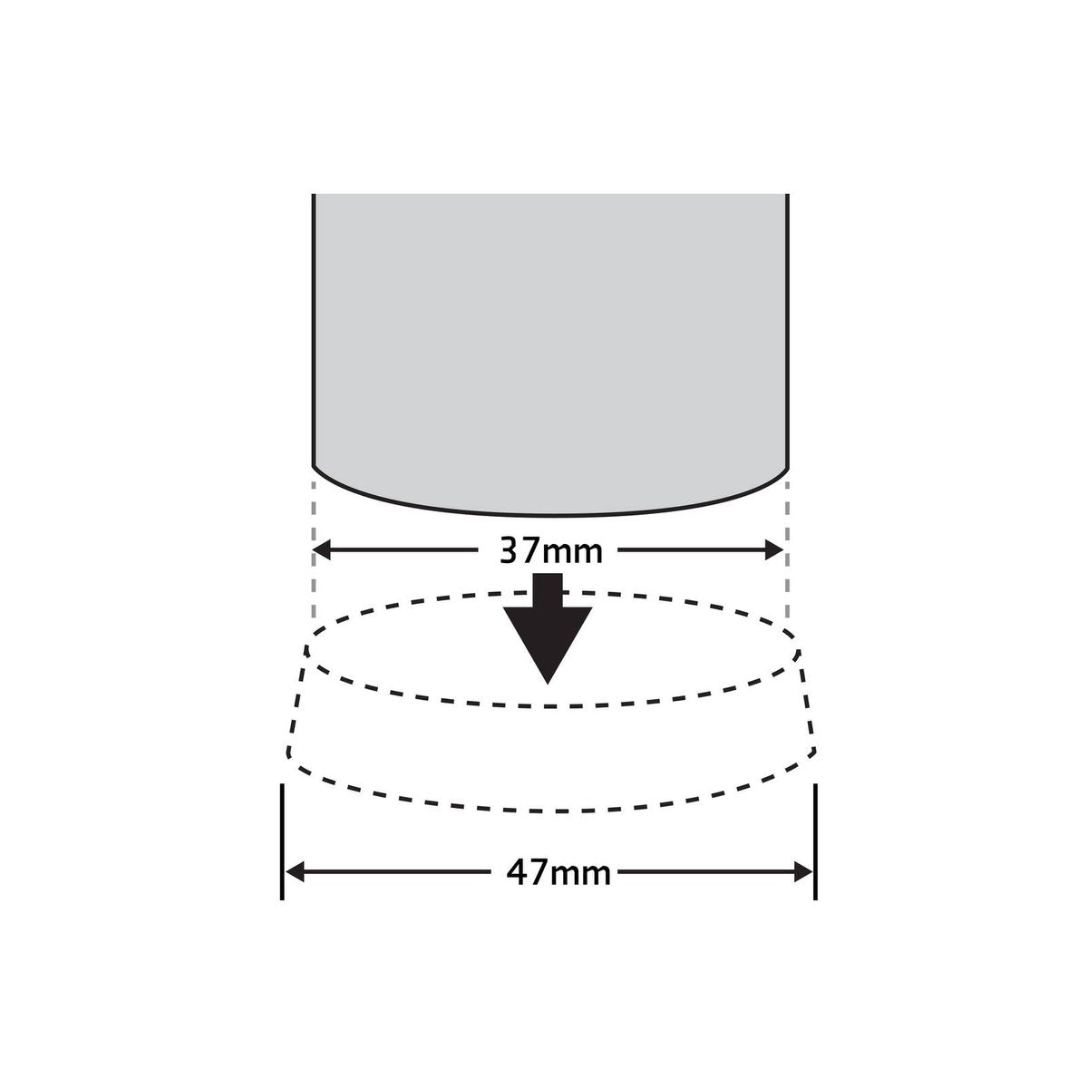 Surface Gard Castor Cup 37mm White Rubber Base 4 Pack Durable Protection - SuperSaverAU - view 3