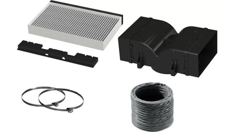 Bosch Clean Air Standard Recirculation Kit - For DWB97LM50A and DWB91PR50A Rangehoods - DWZ2CB1I4