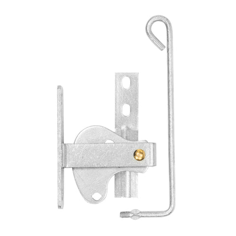 Pinnacle Hardware Galvanised D Pattern Dual Opening Gate Latch, Steel, Padlockable, Screws Included