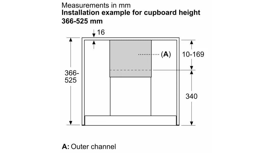Bosch Black Steel Extension Flue - 2 Flue Pieces - For DBB67AM60A and DBB97AM60A Rangehoods - DWZ1IB6N1