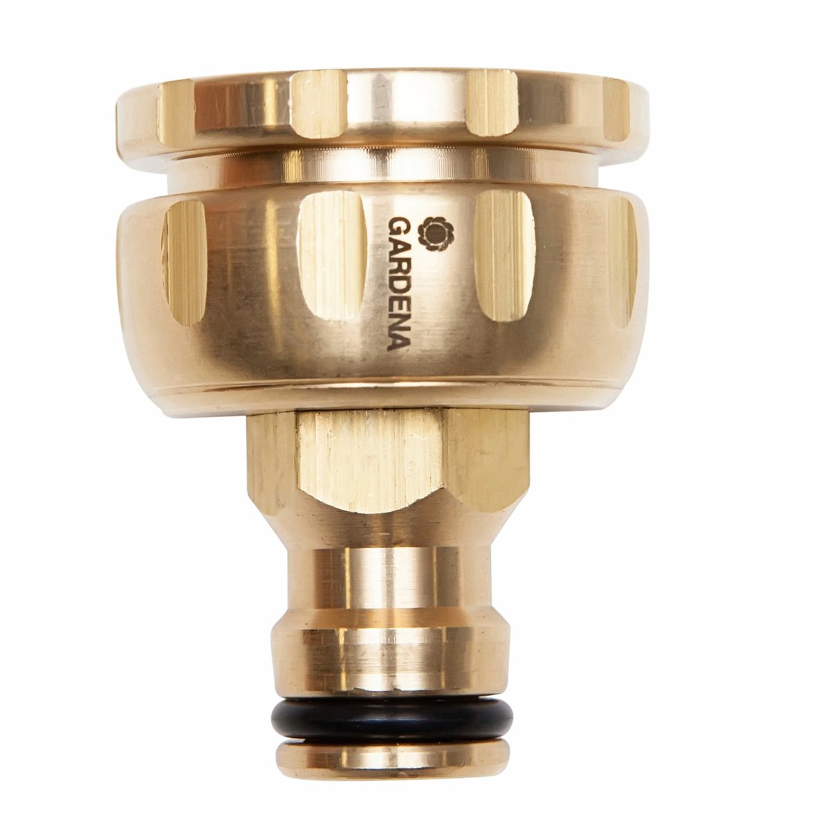 GARDENA 13mm Solid Brass Universal Tap Nut Adaptor, Outdoor
