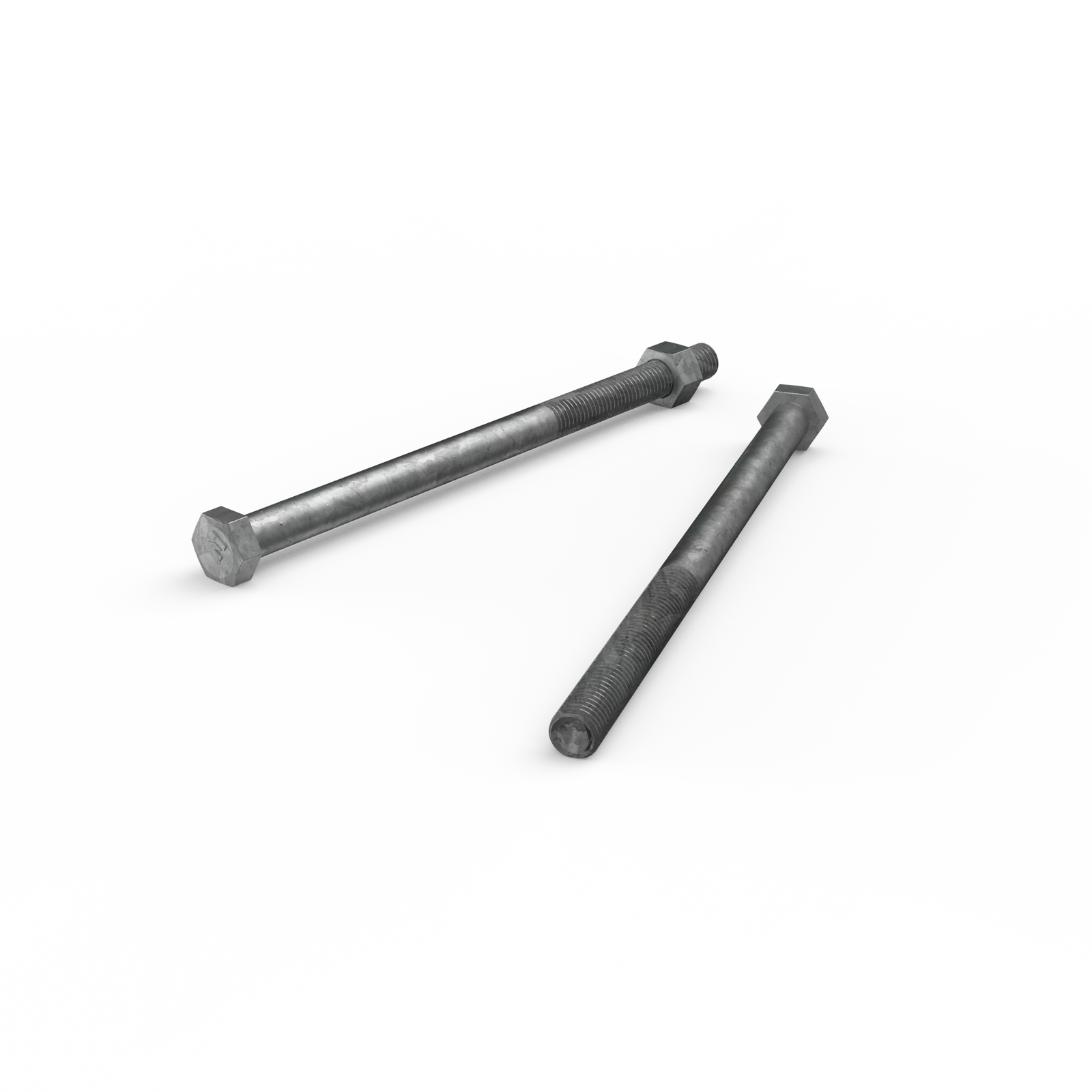 Zenith M12 x 200mm Hot Dip Galvanised Hex Head Bolt and Nut - Each