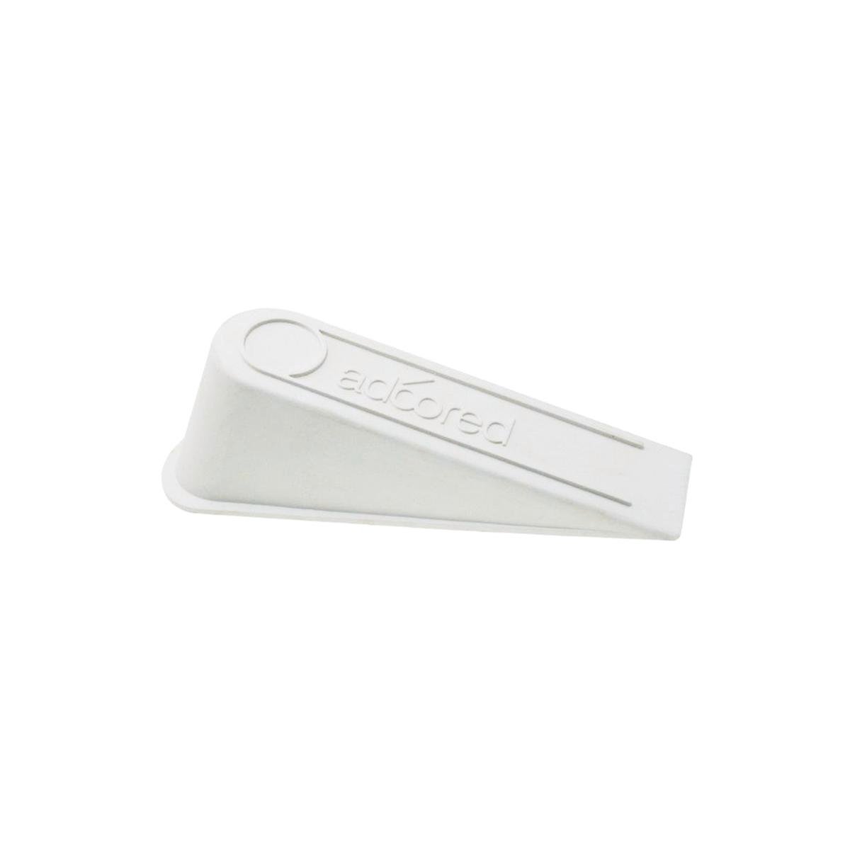 Adoored Extra Large White Rubber Door Wedge - Weather Resistant
