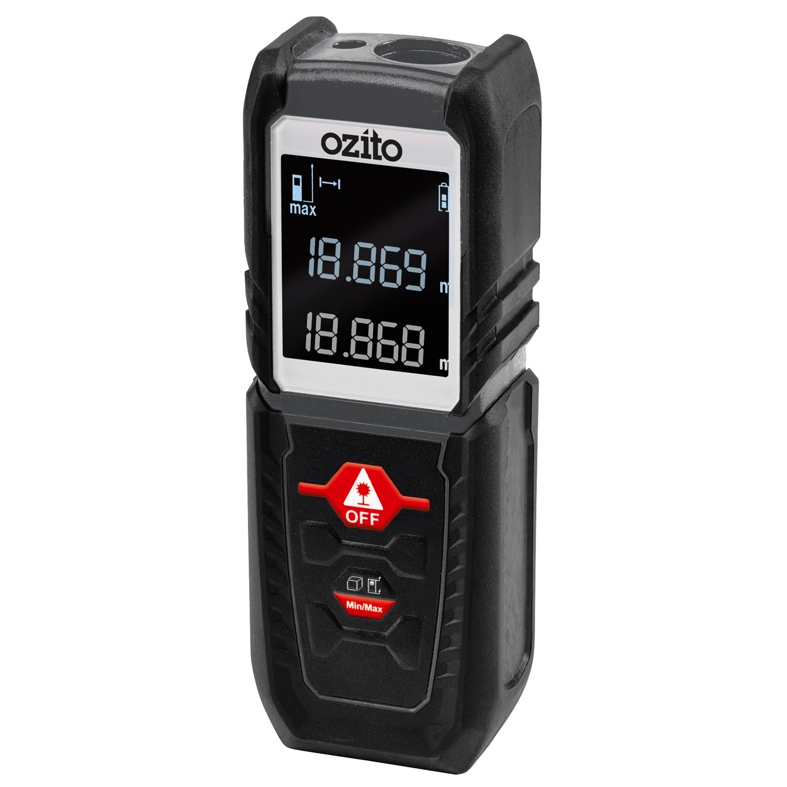 Ozito 25m Laser Distance Measurer - ±3.0mm Accuracy LMR-025