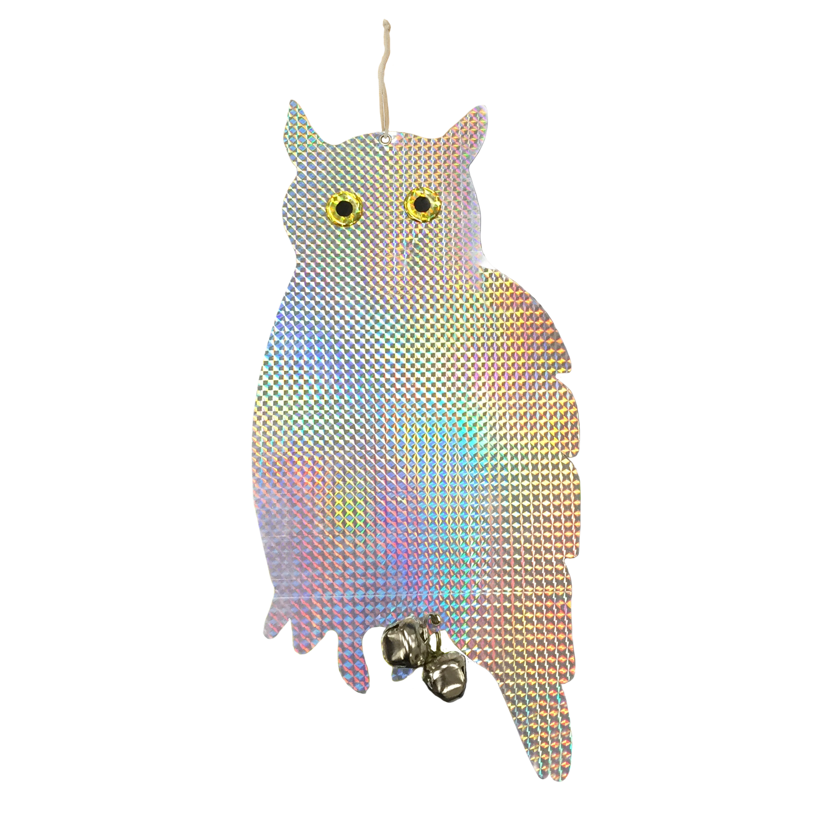 Jack Reflective Owl & Bell Bird Deterrent 200mm Silver Outdoor Reflector