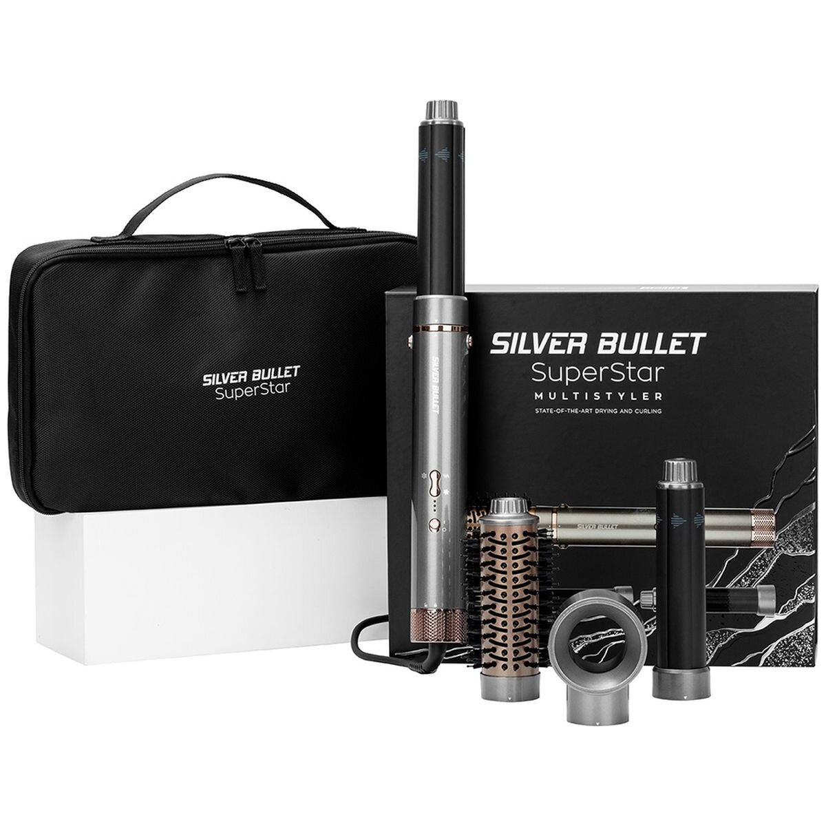 Silver Bullet Platinum SuperStar multistyler brush - 1200W motor, Coanda effect curling - 900505