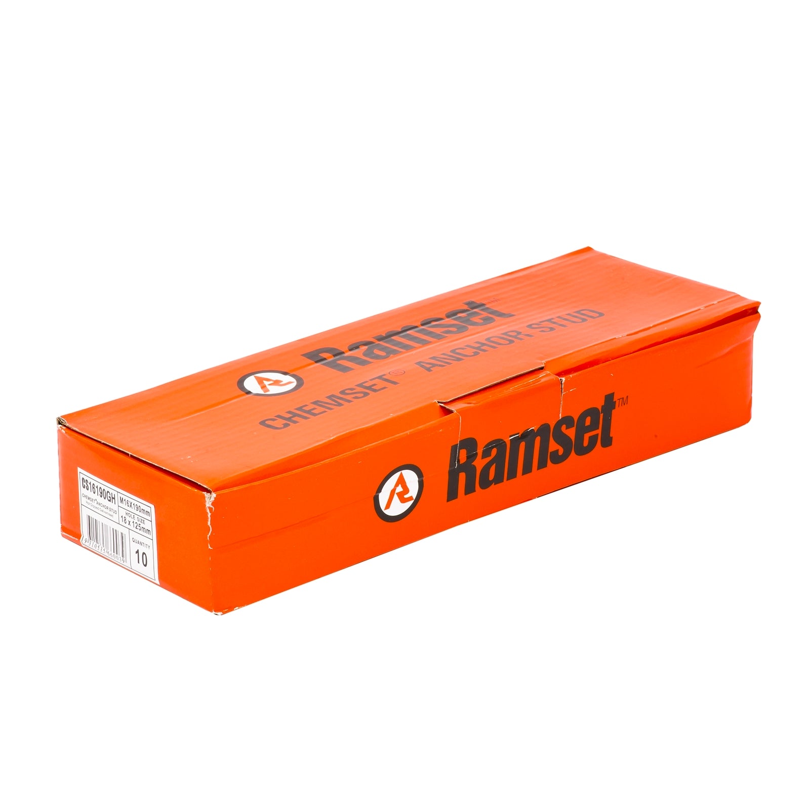 Ramset M16 x 190mm Galvanised Carbon Steel Chemset Anchor Stud - 10 Pack