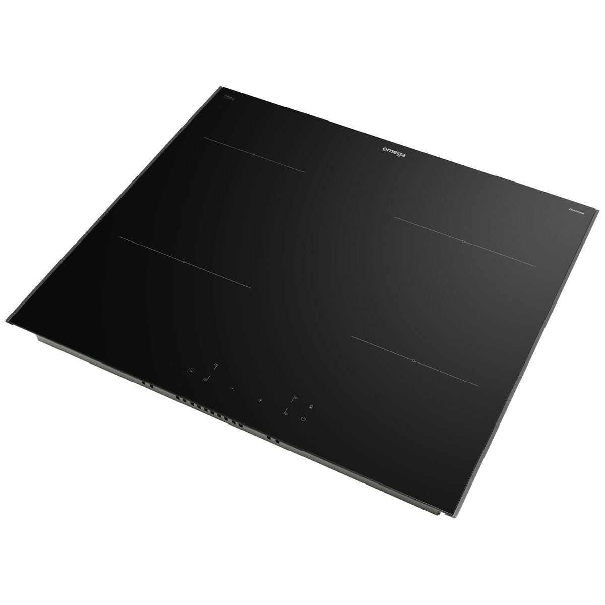 Omega 60cm ceramic cooktop - 4 zones, touch controls, 99 minute timer, black glass - OCC604TZ