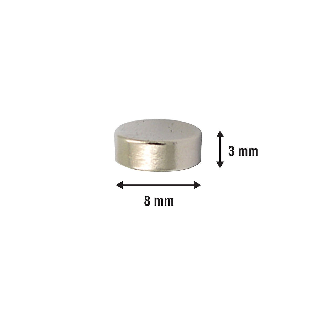 Everhang 8mm Rare Earth Neodymium Disc Magnet 10 Pack