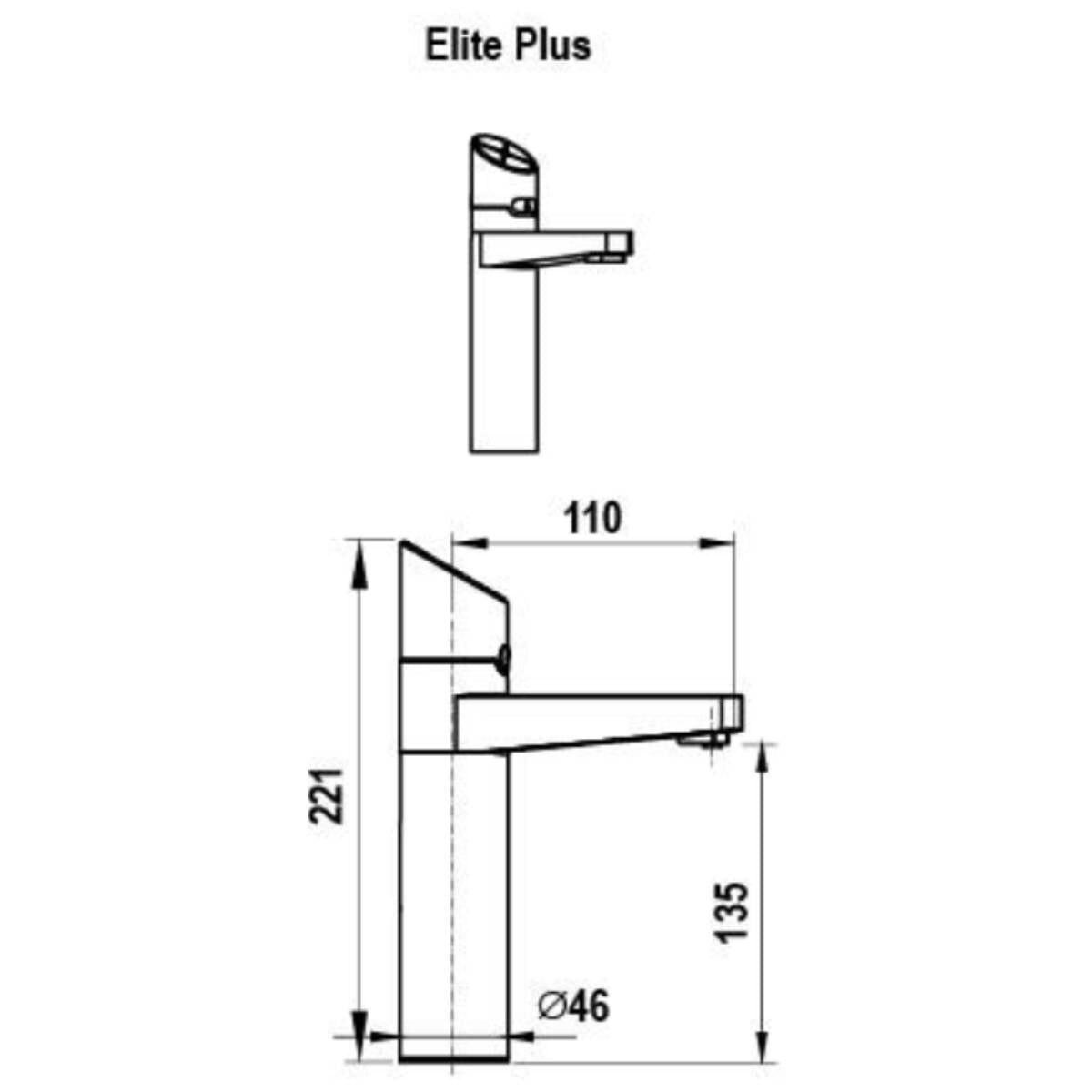 Zip HydroTap G5 Elite Plus Boiling and Ambient Filtered Tap - Chrome Touch Screen - H5E785Z00AU