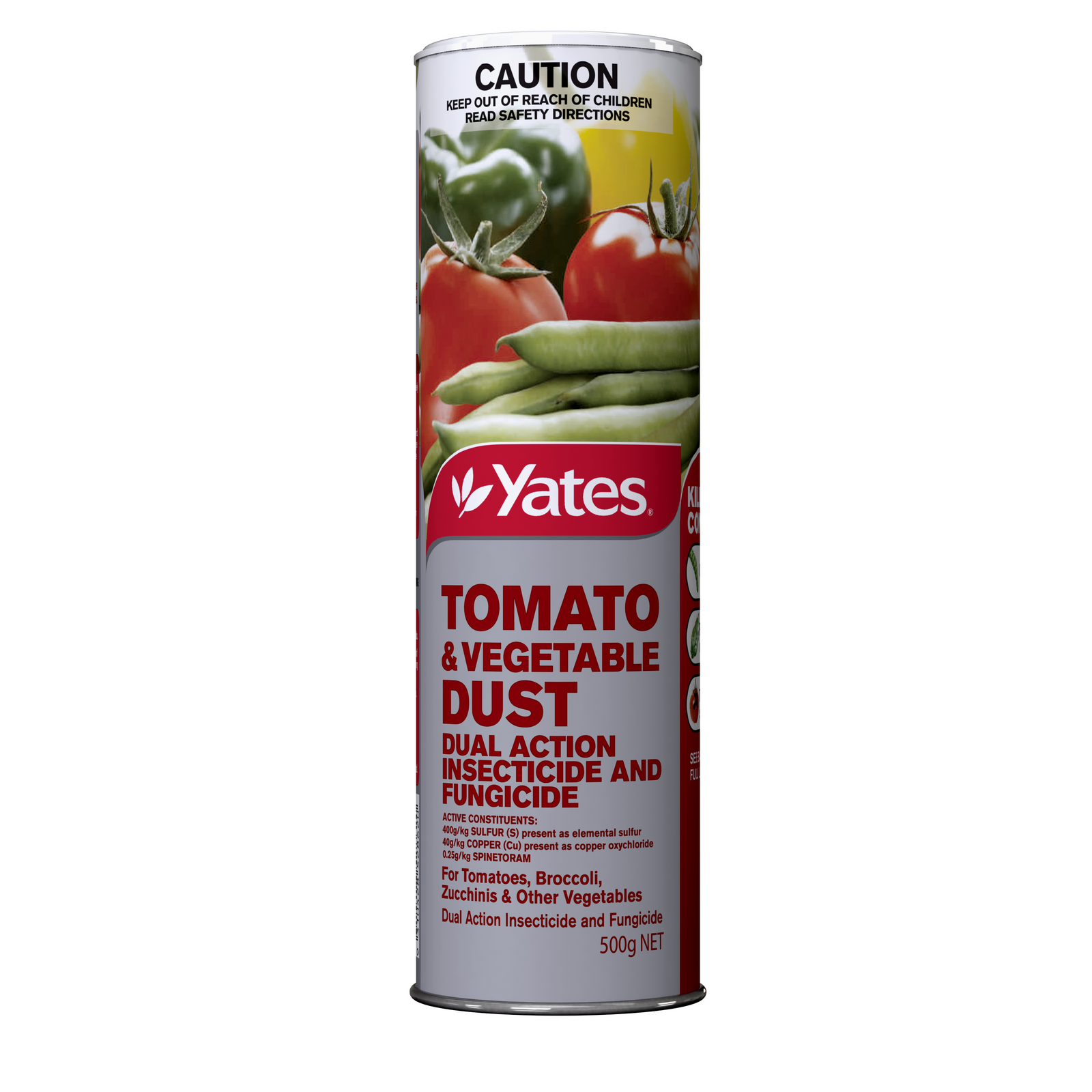 Yates 500g Tomato & Vegetable Dust Powder, Insecticide & Fungicide Shaker Pack