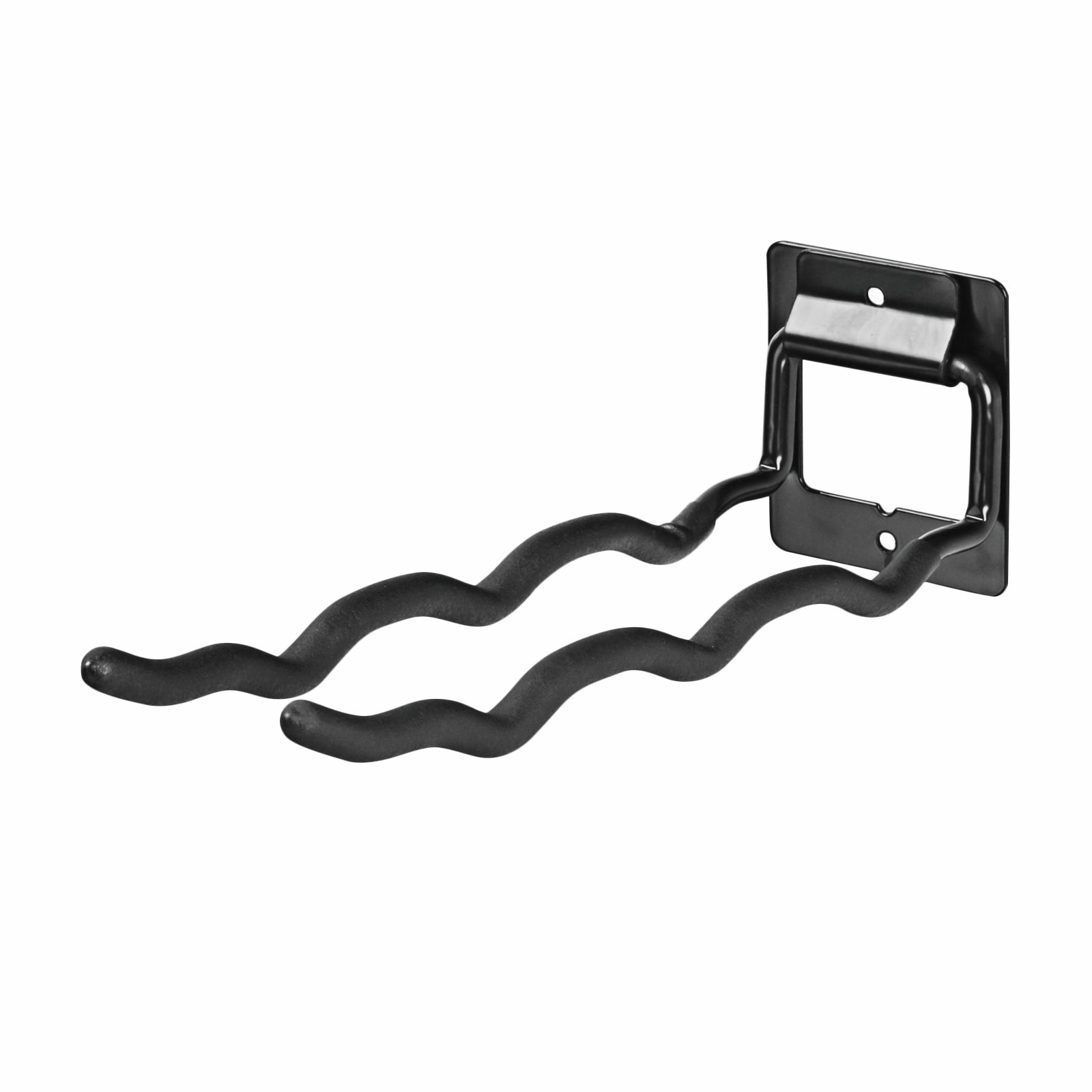 Pinnacle Large Tool Holder - Gloss Black Steel & PVC Wall Mount for Long Handled Tools