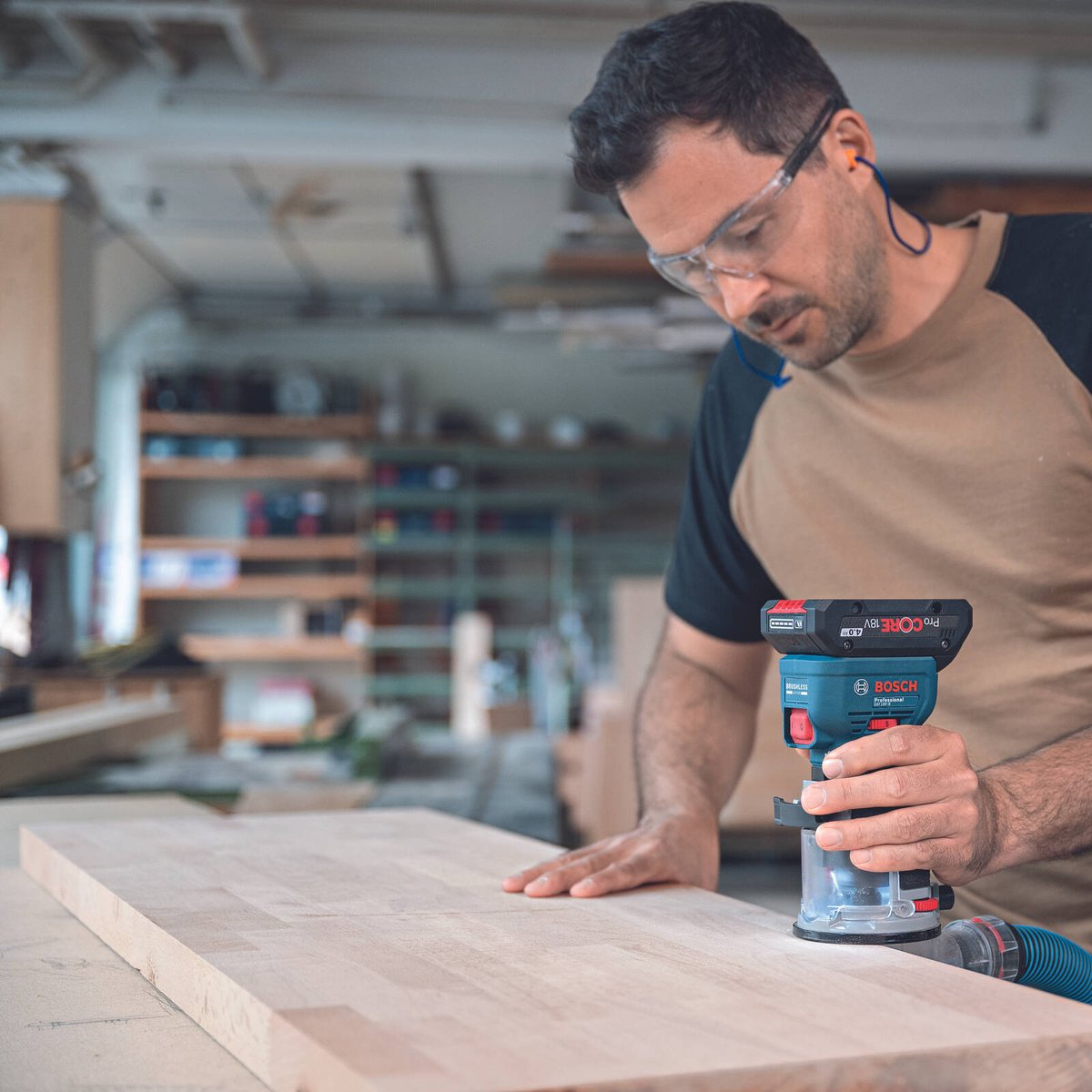 Bosch 18V Professional Laminate Trimmer Skin Only - Compact - Precision Routing - SuperSaverAU - view 3