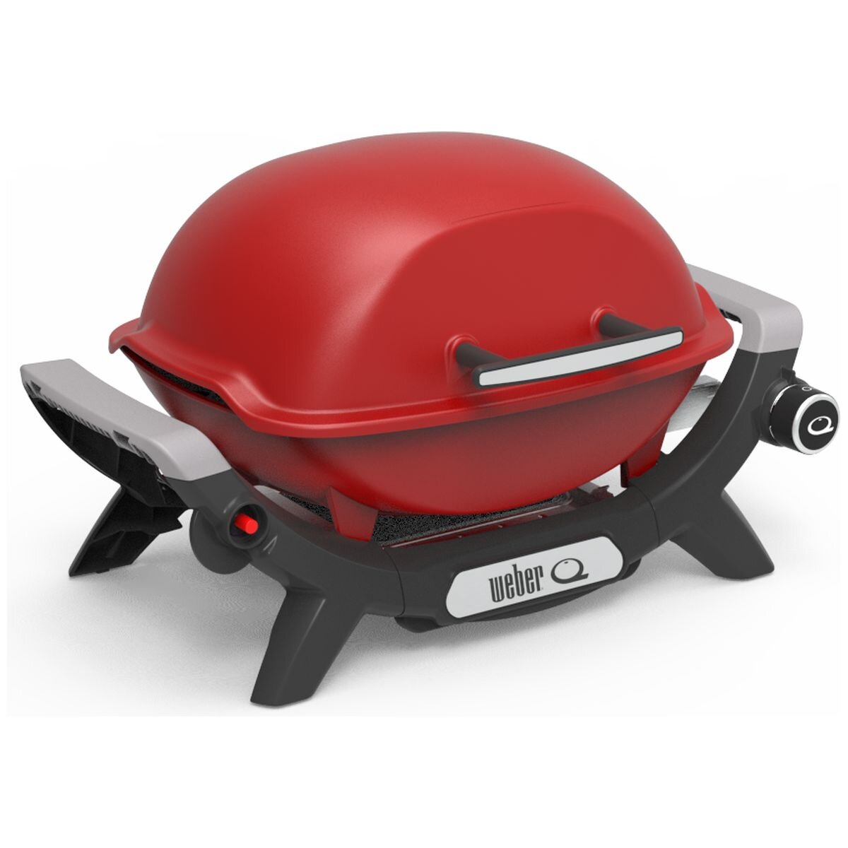 Weber Baby Q1000N Portable LPG BBQ - Compact, Front-Facing Grease Tray, Red - 3400040