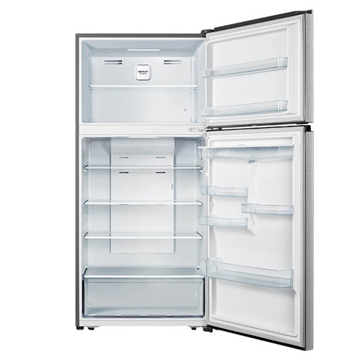 Hisense 496L Top Mount Fridge - Stainless Steel - Non-Plumbed Water Dispenser - Frost Free - HRTF497SW