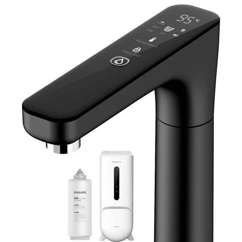Philips RO 600G boiling and ambient filtered water tap - 5-stage filtration, tankless, matte black - AUT6104BK