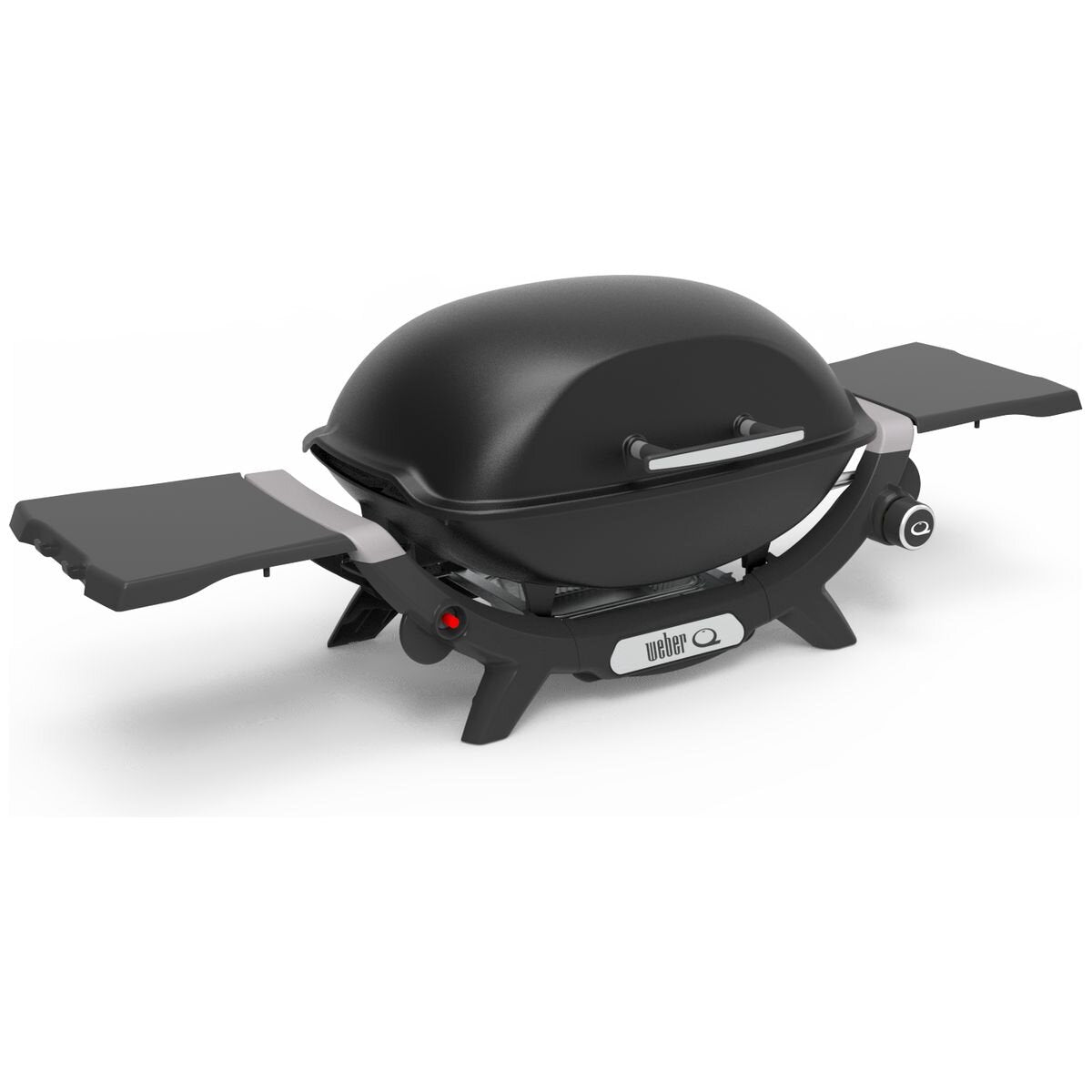 Weber Q2000N Portable LPG BBQ - Large Cooking Area, Front-Facing Grease Tray, Black - 28310024