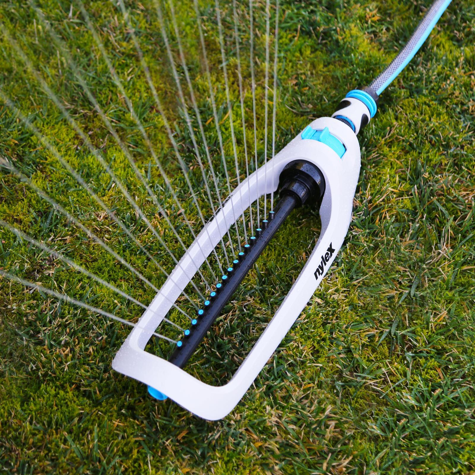 Nylex Oscillating Sprinkler Barrel - 260m Coverage, 16 Nozzles, ABS Plastic 400-600kPa
