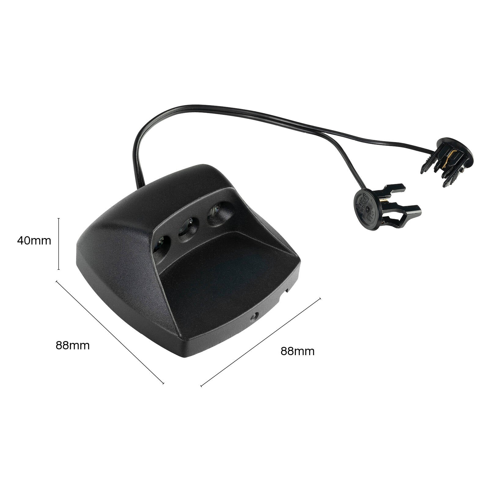 Brilliant Navigate 2W 12V Black LED Garden Step Light 21008/06