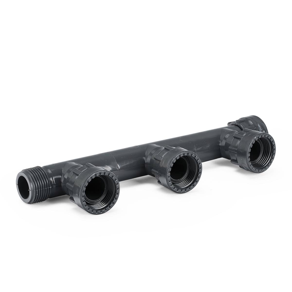 Holman 25mm 3-Way PVC Irrigation Manifold, Grey