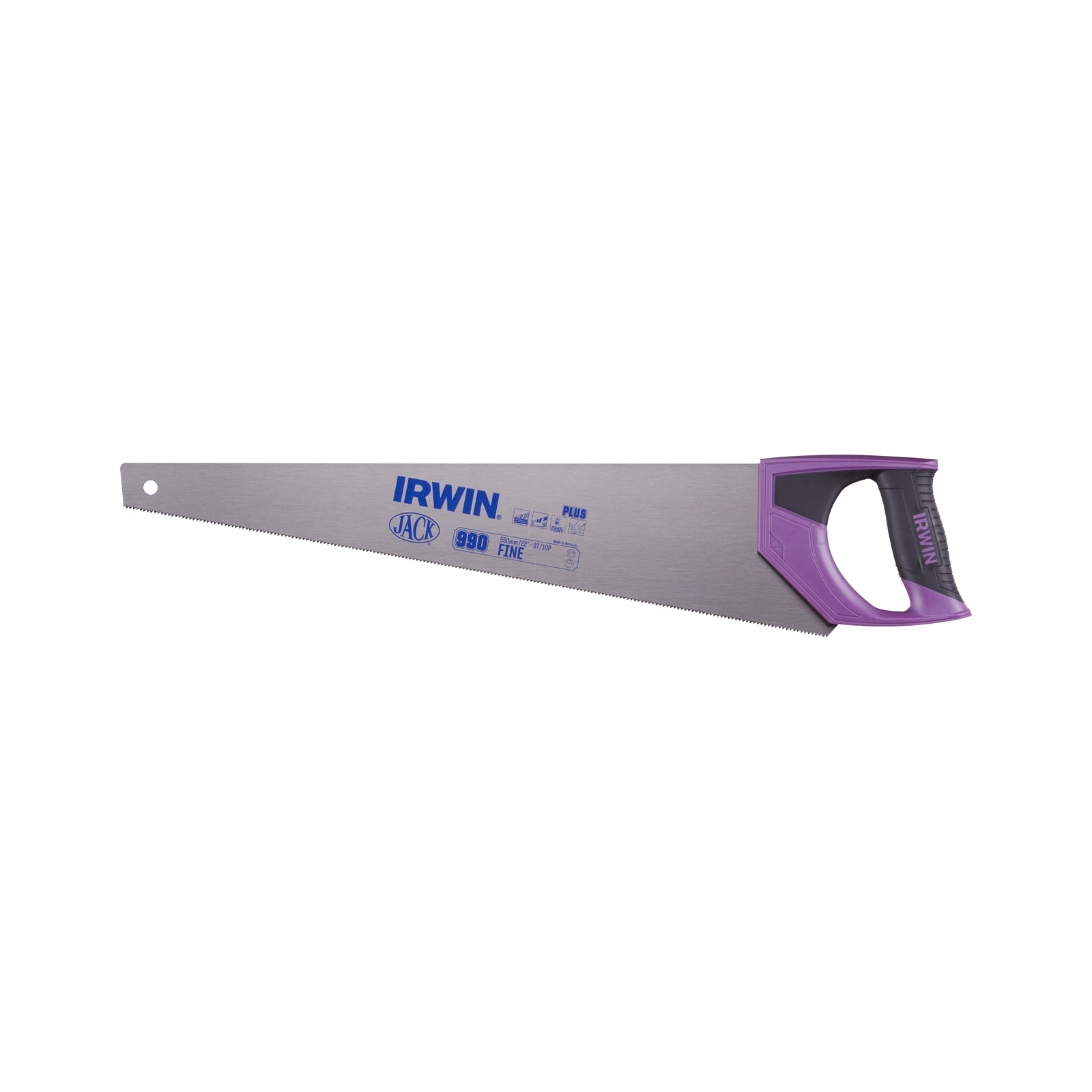 Irwin 550mm Fine Tooth Handsaw, 9 TPI C75 Steel