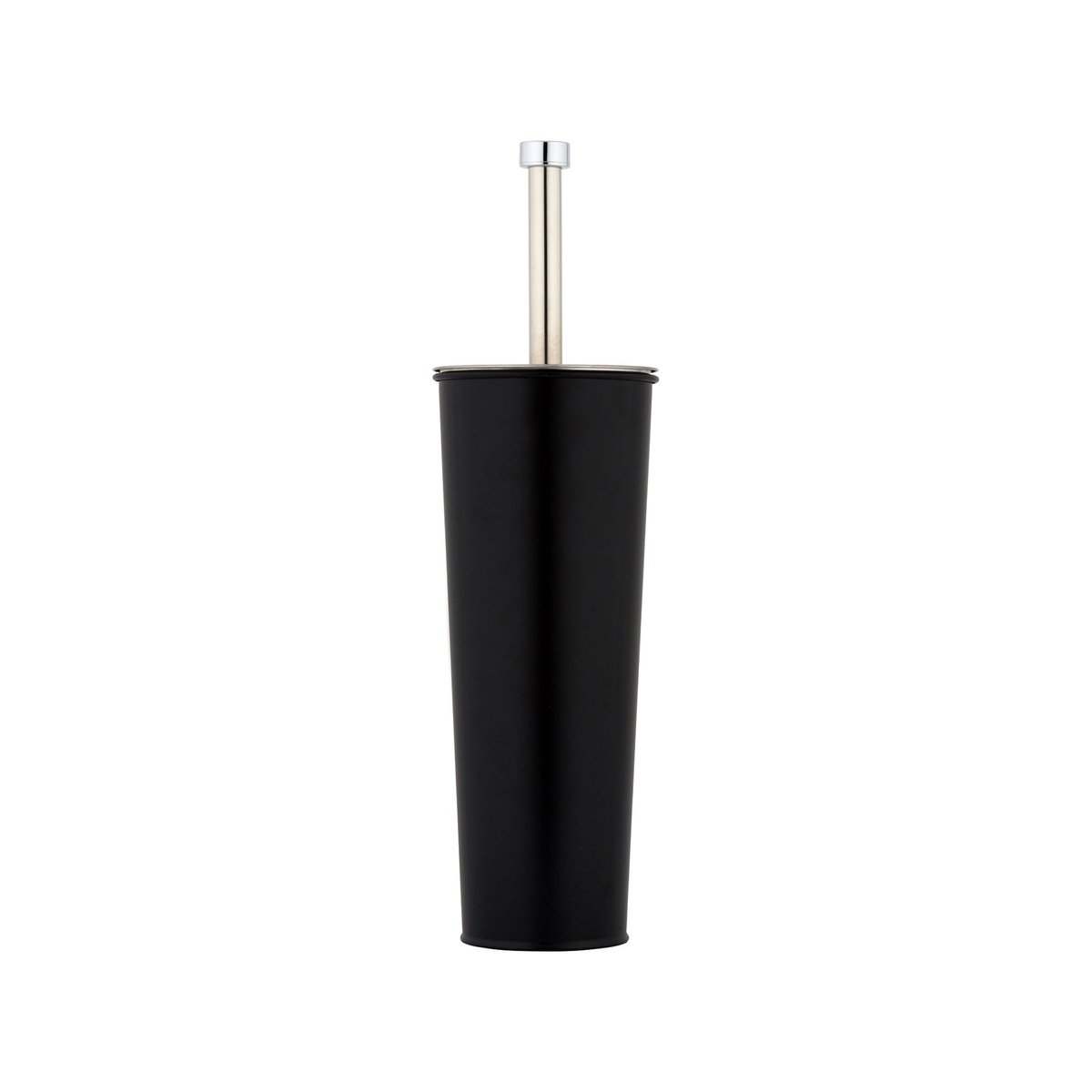 Barelli Black Powdercoated Steel Toilet Brush & Holder