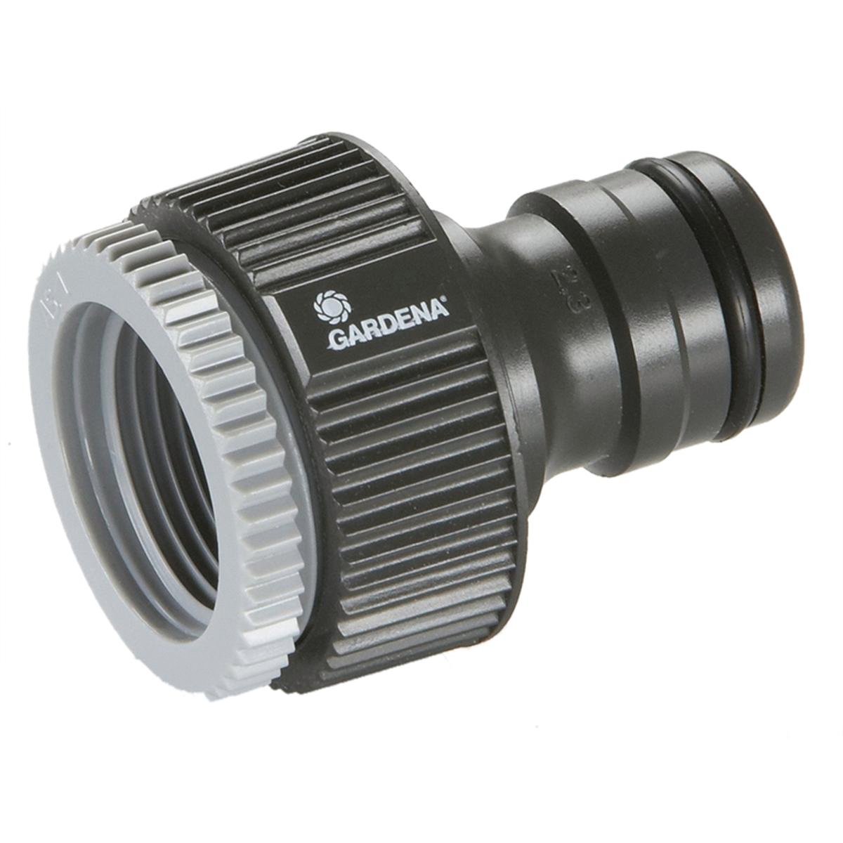 Gardena Tap Nut Adaptor - 19mm - High Grade Plastic - Tool-Free Connection - SuperSaverAU - view 1