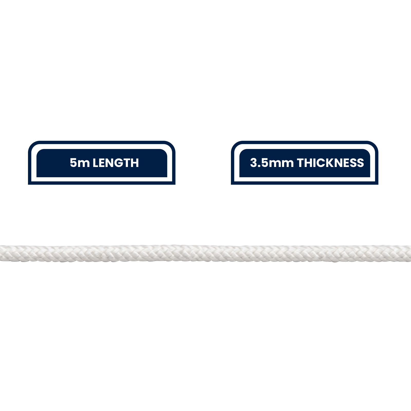 Grunt 3.5mm x 5m Starter Cord, Nylon, 250kg Break Strength