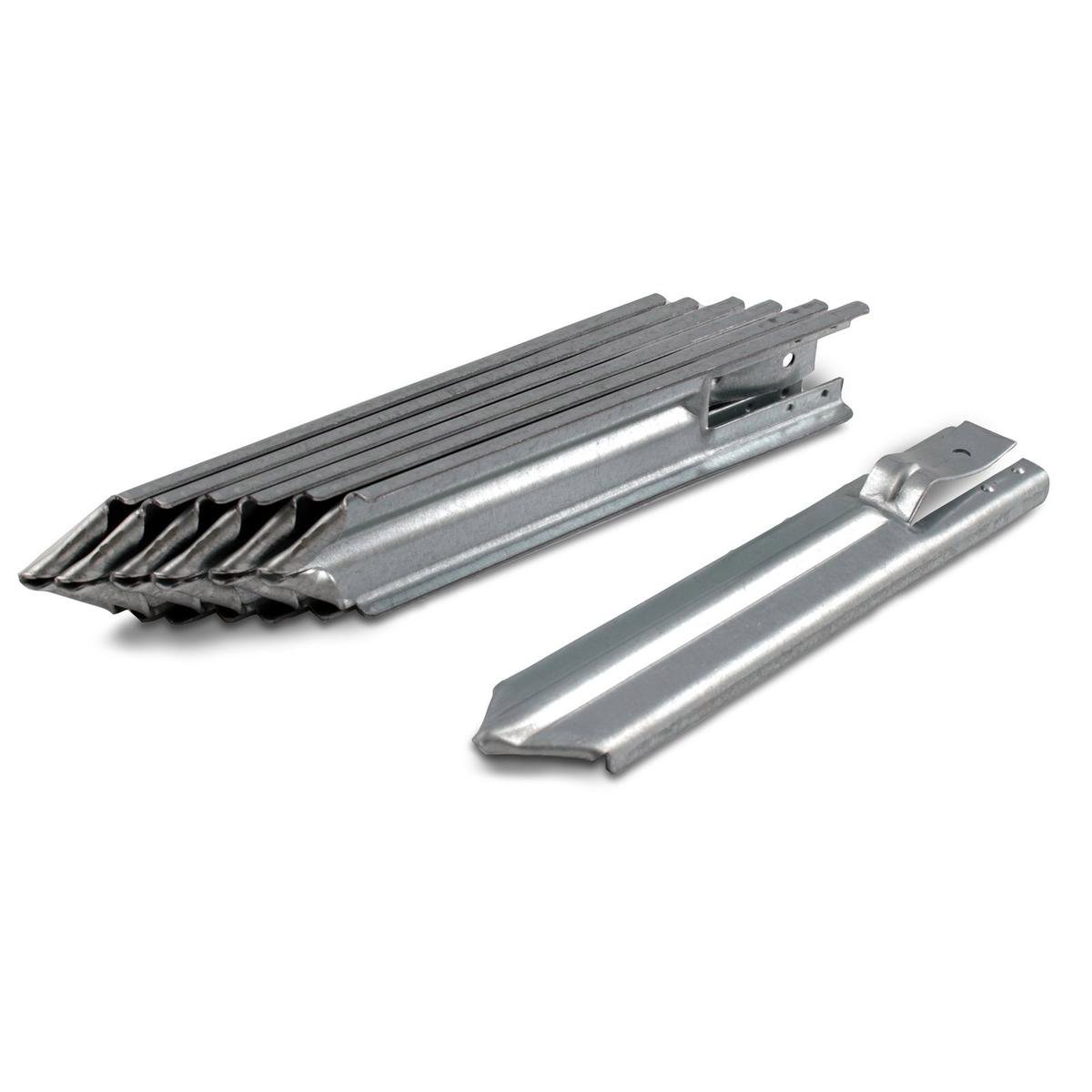 Jack Pressed Metal Garden Edging Peg 165mm Galvanised Steel - 1 Piece